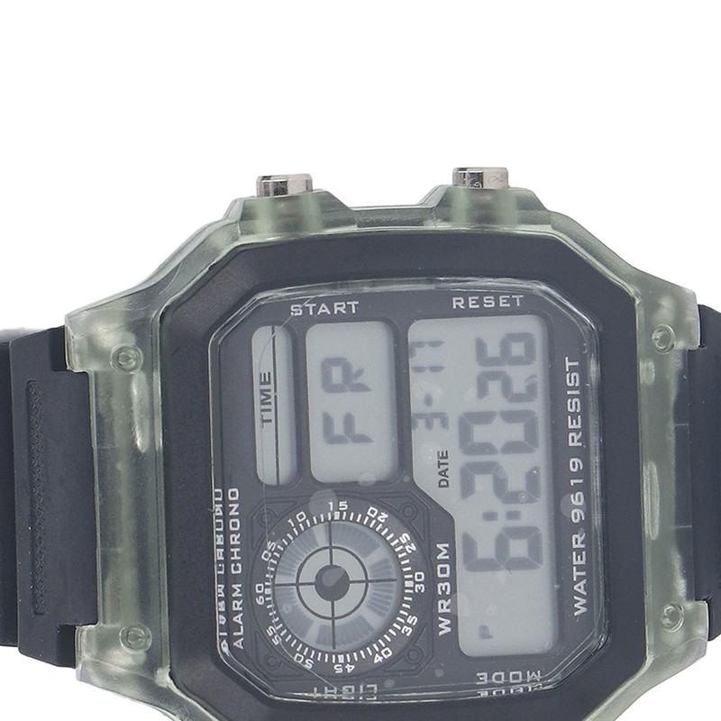 Electronic Sports Watch 12 24 Hours Waterproof Digital Wrist Watch