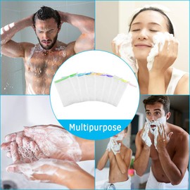 Chudian Pack of 8 Soap Bags, Nylon Soft Soap Bag, Soap Net for Soaps and Soap Scrubs for Foaming, Drying Soap with 5 Suction Cup Hooks