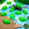 18 pcs Rubber Alligator Bath Toy Mini Plastic Crocodile Float