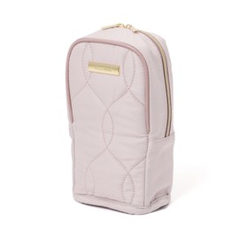 Francfranc Noble Quilt, Pen & Smartphone Stand Pouch, Light Pink, Writing Supplies, Storage, Smartphone Vertical, Horizontal Compatible
