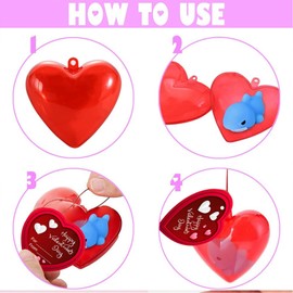 28 Pcs Valentine Mochi Squishies Toys and Valentine Cards for Kids, Animal Mochi Squishies Filled Hearts and Valentine Greeting Cards Kawaii Stress Relief Toys Classroom Exchange Party Favours Prizes