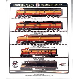 Southern Pacific Railroad Daylight Diesels Train Sign | Made in The USA | 12x10