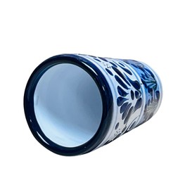Blue Talavera Clay Shot - Tequilero - Shot Glass - Mexican Shot Glass