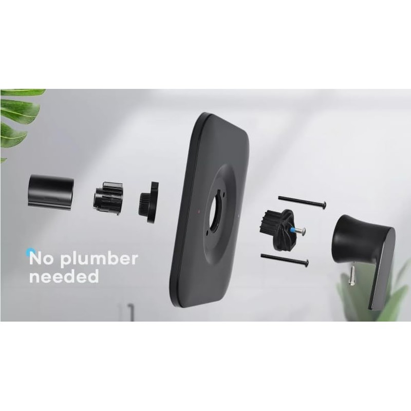 T2471BL Matte Black Shower Trim Kit with Lever Handle Compatible