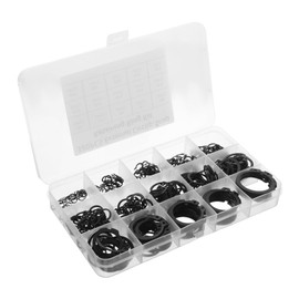 Zerodeko 320pcs External Retaining Rings Assortment Kit Convenient Snap Rings for Robust Fixing Scale Projects and Mechanics