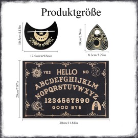Ouija Board, Mystical Communication Board for Ghost Contact, Ouija Board, Spiritism and Fortune Telling Blackboard, Contact to Ghost World, Mystical Board Game