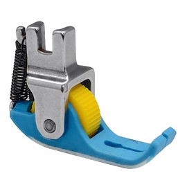 Fbshicung Narrow Roller Presser Foot for Industrial Single Needle Lockstitch Sewing Machine (Plastic Gear Wheel)