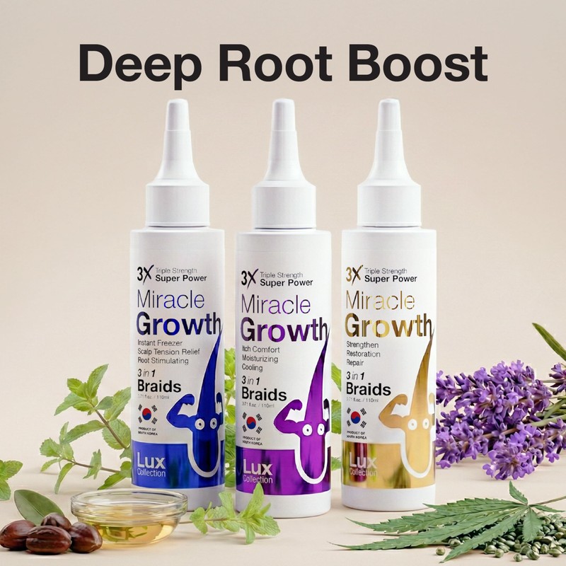 Lux Collection Miracle Growth Hair Oil Triple Strength Super Power
