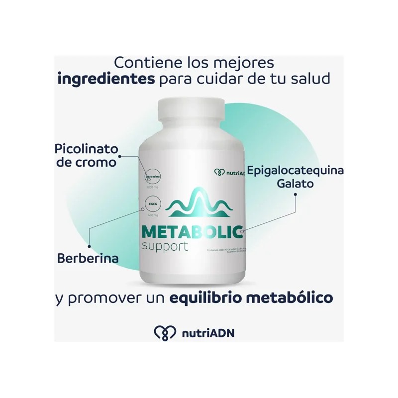 Metabolic Support con Berberina Aristata, EGCG y Cromo – Control