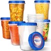 Stock Your Home 32oz Plastic Containers with Twist Top Lids