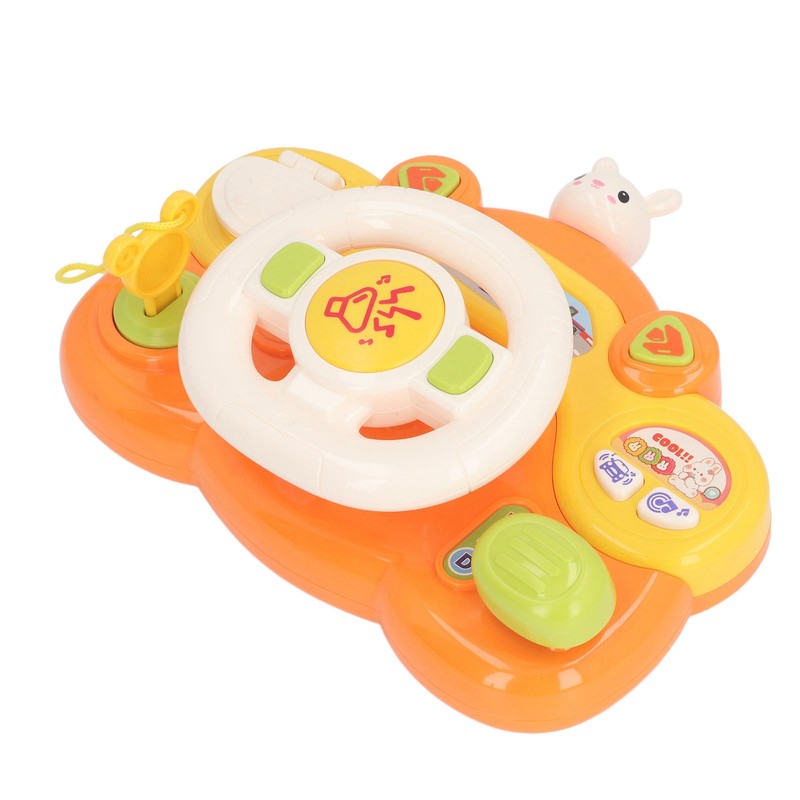 Baby Steering Wheel Toy Multifuntional Lighting Effects Educational Musical Steering