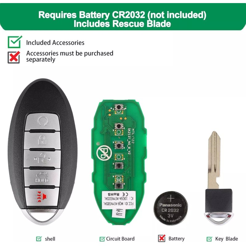 Autel iKey Universal Smart Key Premium Style 5 Button Tool