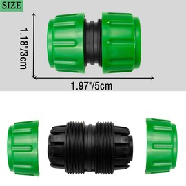 4 Pack 1/2 inch(12.5mm) Hose Repair Connector Extender for Join 1/2 inch Garden Hose Pipe Quick Repair Connection