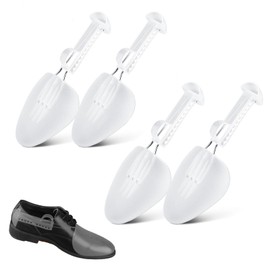 CPRNQY 2 Pairs of Men's Shoe Keys, Practical Adjustable Length Men's Shoe Tree Shoe Stretcher Boot Holder Shaper Support, Shoe Stretcher, Shoe Tree Shoe Width (Transparent Colour), multicoloured