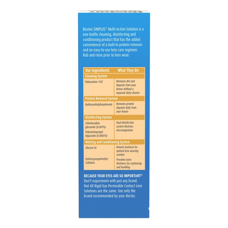 Boston Simplus Multi-Action Solution 2-in-1 RGP Lens Cleaner (2 x