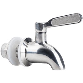 Stainless Steel Spigot for Beverage Dispenser, Water Dispenser Replacement Part, Outdoor Water Faucet for Sun Tea Jar, Party, Camping (1 Pack)