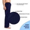 Bintangor Pantalones de pijama para hombre, 100% algodón, cintura elástica,