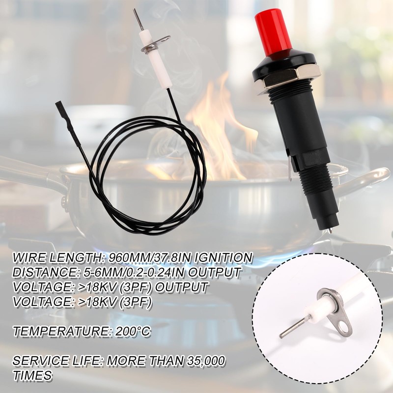 Gosknor 2pcs Piezo Spark Igniter Ignition, Grill Igniter Replacement Electrode