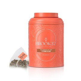 Brook37 Bourbon Street Sip - Premium Exotic 2nd Flush Black Darjeeling Tea | Caffeinated | 20 Tea Bags Canister | Breakfast tea | Award Winning Tea Gifts