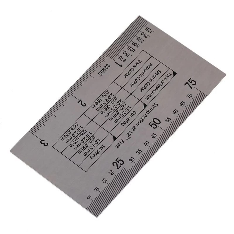 YFFSFDC String Action Ruler for String Frets Saddle Nuts Height