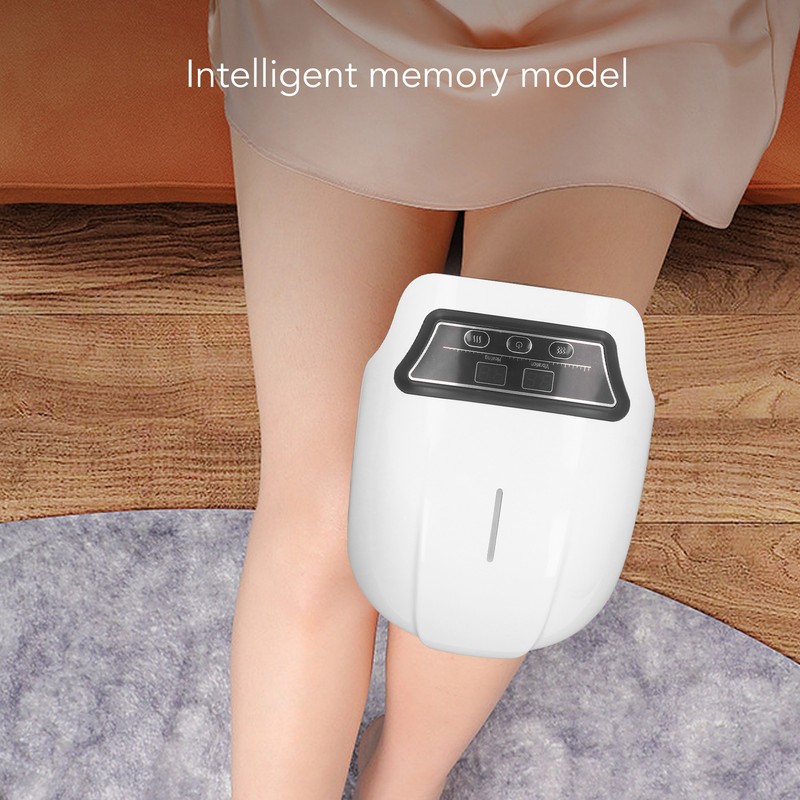 Cordless Knee Massager Infrared Heat Vibration LED Touch Screen Relief