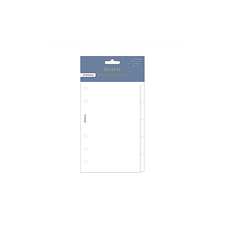 Personal Blank dividers 6 tabs - white