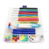 Crochet Hook Set Assorted Size TPR Soft Handle Sturdy Aluminium