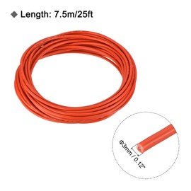 QUARKZMAN 16AWG Wire 16 Gauge Stranded Wire PVC Connection Wire, UL1015 600V 7.5 m/25 ft Tinned Copper Wire Orange 221℉ for Internal Connection Wire