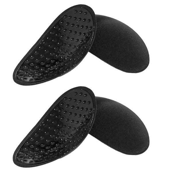 2 Pairs Shoulder Pads Non-Slip T-Shirt Shoulder Pads, Reusable Soft Sponge Shoulder Pads for Women Blazer Men Clothing Sewing Accessories Craft DIY T-Shirt(Black)