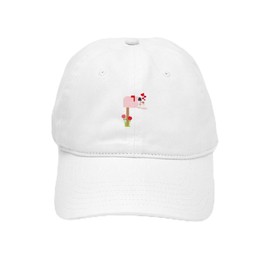 CafePress Valentine Mailbox Unique Adjustable Baseball Hat White