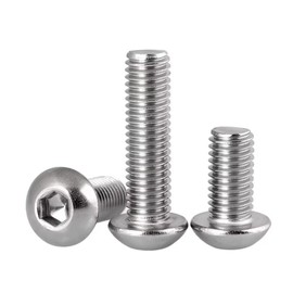 SYDARSYN Hexagon Socket Round Head Screws Stainless Steel Screws Machine Screws Allen Screws M2 x 14 mm (Pack of 100)