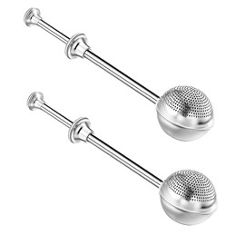 1 Satz Mit 2 Doppelschichtiger Mehlsieb Aus Edelstahl, Pulverstreuer, Teefilter Teesieb Teaballs Teesieb Für Losen Tee Edelstahl Küchensieb