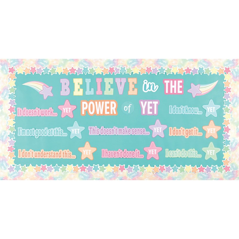Teacher Created Resources Pastel Pop Stars Die-Cut Border Trim