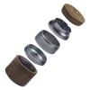 Viking Axe 2.5'' 5 Parts Viking Axe Grinder Walnut Aluminum