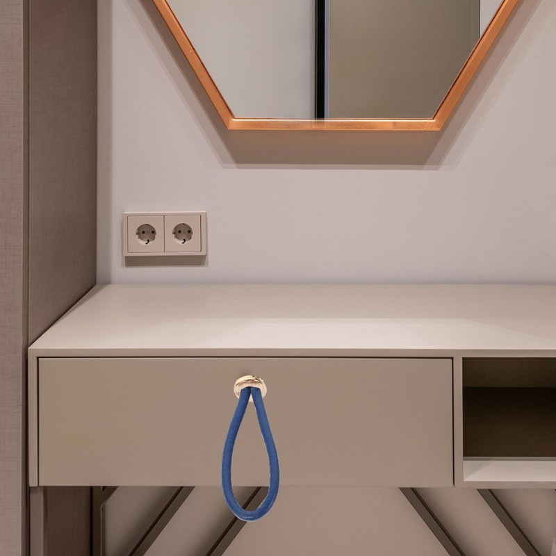 WOFASHPURET Rope Handle Attic Pull Down Cord Rustic Cabinet Pulls