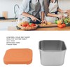 6pcs Sauce Cup 304 Stainless Steel Sealed Leakproof Salad Dressing