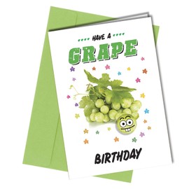 Close to the Bone RUDE BIRTHDAY FUNNY CARD Have a Grape Birthday for Women Men Male Female #1190