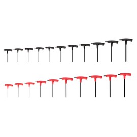 TEKTON Flat End Hex T-Handle Key Set, 21-Piece (5/64-3/8 in., 2-10 mm) | KTX90302
