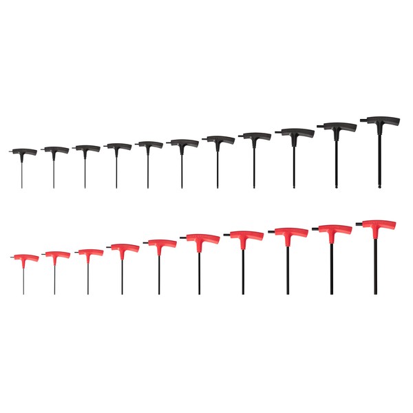 TEKTON Flat End Hex T-Handle Key Set, 21-Piece (5/64-3/8 in.,