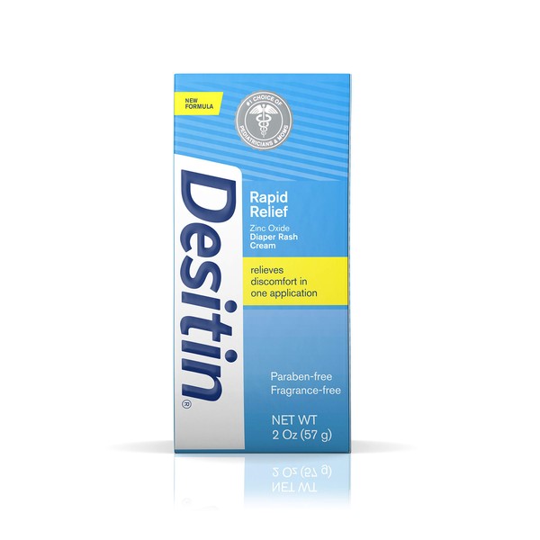 DESITIN Rapid Relief Diaper Rash Creamy Ointment 2 oz (Pack of 6)