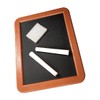 Kit Mini Blackboard Chalkboard 17.5 x 13.5 cm with 1
