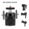 Harwerrel Mini Ball Head Tripod Head Ballhead with 3/8 Inch