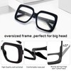 OCCI CHIARI Large Reading Glasses Men 2.5 Designer Thick Square