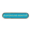 Capricornone Playground Monitor Gel Domed Cyan School Bar Badge
