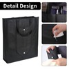 YYTECH Foldable Shopping Bag, Pack of 2, Black Carry Bags