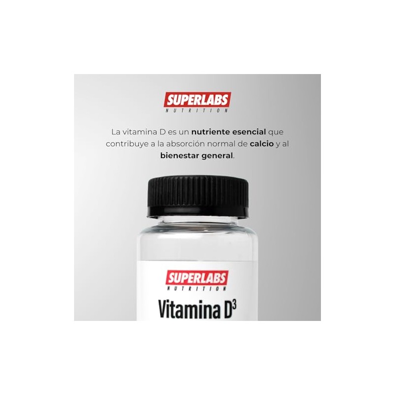Superlabs Nutrition Vitamina D3 400 UI 100 Softgels