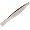 Tweezerman Stainless Steel Slanted Point Tweezer - Eyebrow Precision Tweezers,