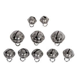 Rayher Campanelle metallo miste, tonde, argento, b2x11mm, 5x15mm, 3x19mm, bus.blis. 10pz, 25225606
