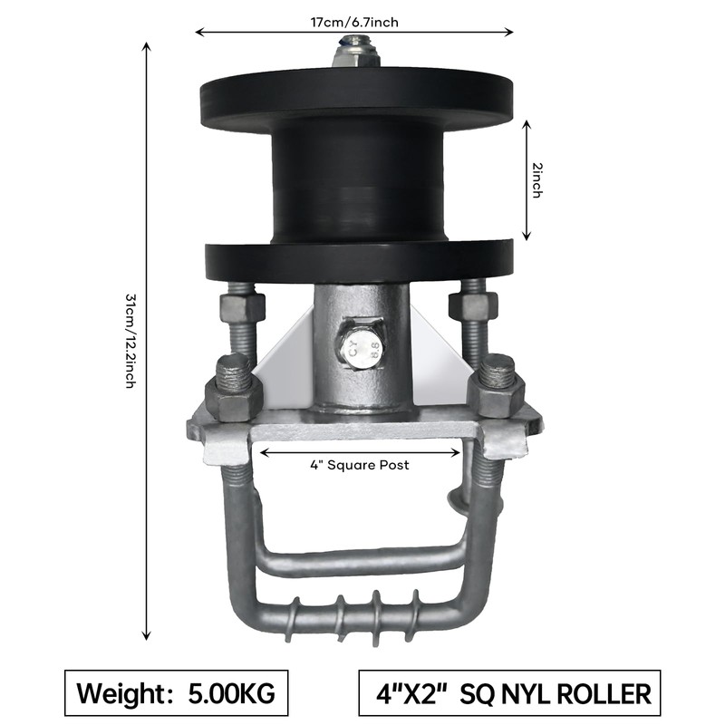 Sliding Gate Rollers, Nylon Cantilever Slide Gate, Rolling Cantilever, 4"