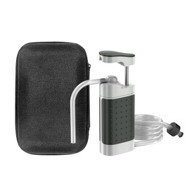 XIEYIGMO Portable Water Filter Pump, High-Volume Purification Filter for Backpacking, Hiking, Camping, and Emergency Preparedness